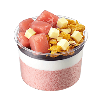 피치 초코쉘 케이크
